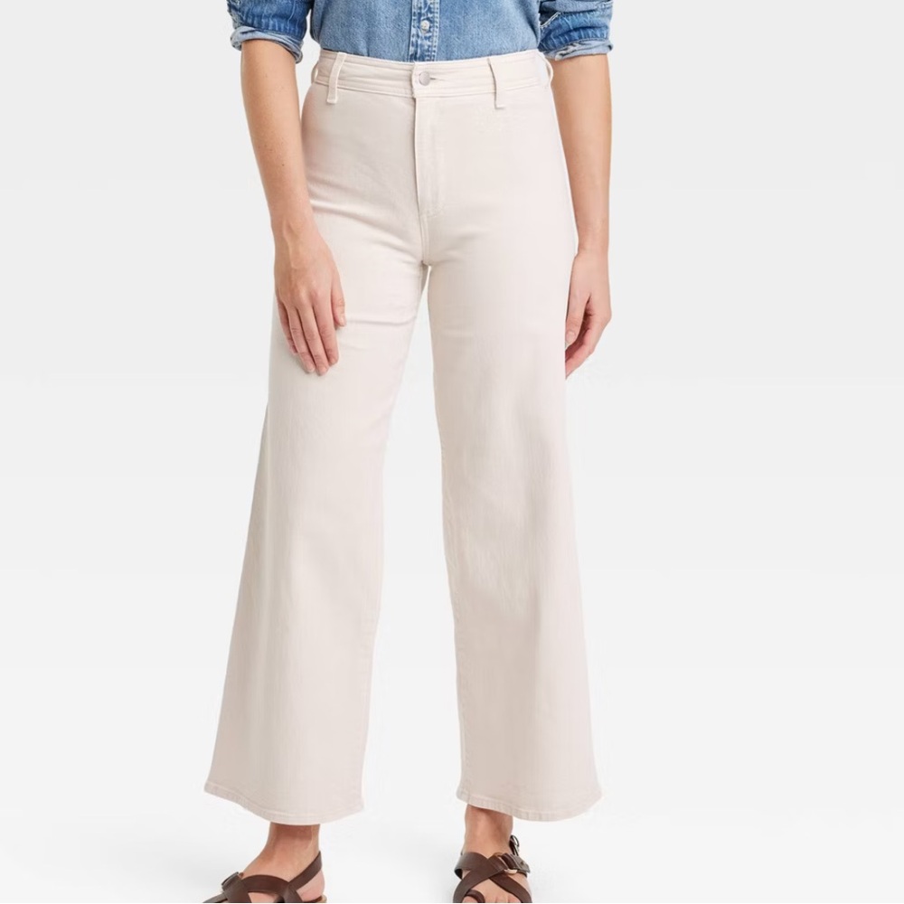 Target Universal Thread High-Rise Sailor Wide Leg Ankle Jeans